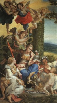 Allegory Of Virtue Renaissance Mannerism Antonio da Correggio Oil Paintings